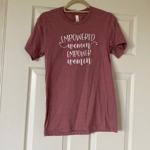 Pink women empowered tshirt